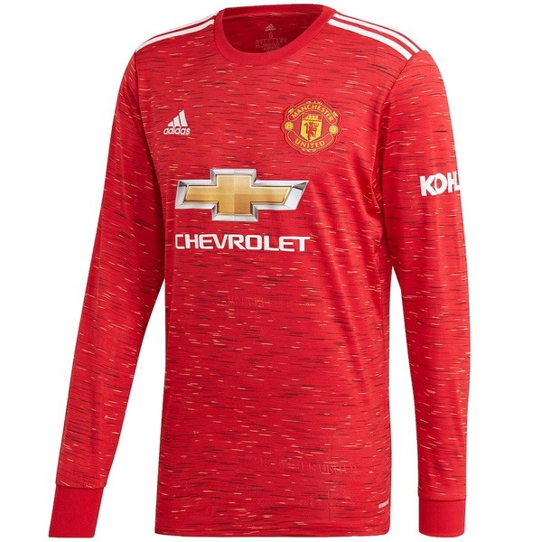 Tailandia Camiseta Manchester United Primera ML 2020-2021 Rojo